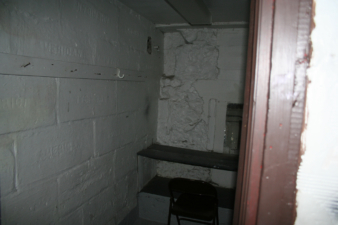 Another small dressing room beneath the stage.