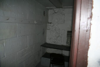 Another small dressing room beneath the stage.