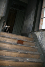 This stairway was usually blocked off. It led to the top floor ballroom.
