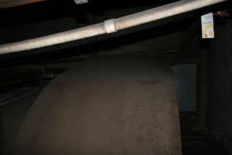 A massive piece of equipment in the newer boiler room.