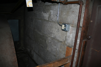 The block used in the foundation of the Majestic Theatre.