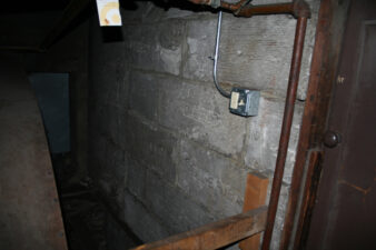 The block used in the foundation of the Majestic Theatre.
