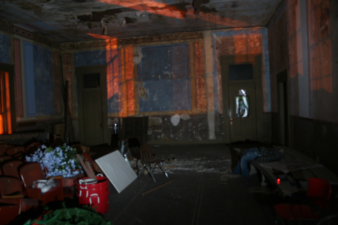 The ballroom was revisited later in the night during our investigation.