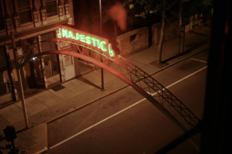 The Majestic arch as seen from a window inside the theatre.