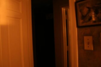 The back hallway where a lot of paranormal activity took place.