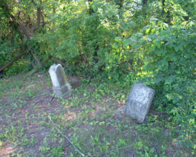 These markers were in the far rear of the cemetery, almost into the wooded area.
