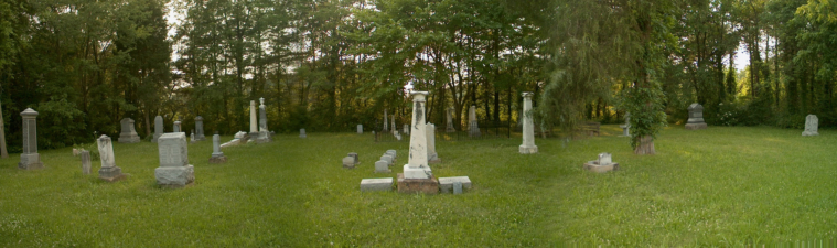 A wide view photo of Marcy Cemetery.