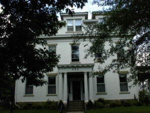 The George White House was built in 1855. In 1908, it was bought by George White, who served as Ohio's Governor from 1931-1935. Now the Alpha Xi Sorority house, George is said to haunt the second floor.