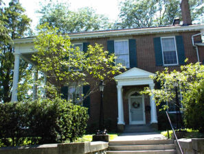 The Mills House was built in 1822. From 1836-1936, Col. John Mills and his sons lived in the home. It has been the home of Marietta College's presidents since 1937.