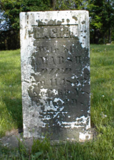 The oldest tombstone we found in the cemetery belonged to Rachel Marsh, who died on September 11, 1852 at 66-years-old.