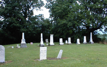 May Cemetery as seen from State Route 122.