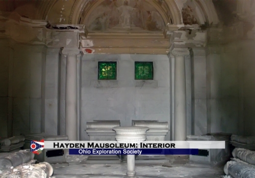 This 2½ minute video shows the interior of the Hayden Mausoleum during our June 2004 trip to Green Lawn Cemetery. Hayden Mausoleum: Interior