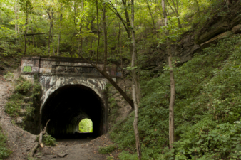 The east end of the tunnel in 2014.