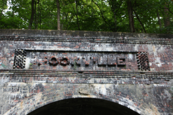 The west face of Moonville Tunnel in 2014.