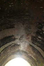 The roof of Moonville Tunnel.