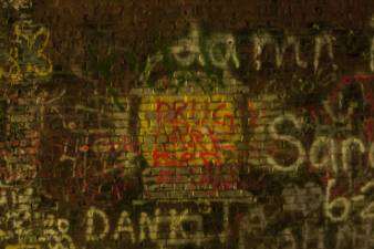 This lantern was among the oldest graffiti in Moonville Tunnel.