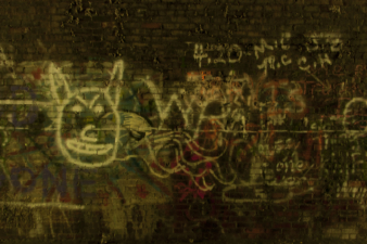 What appears to be some kind of demon-cat. Perhaps headed to Meowville?