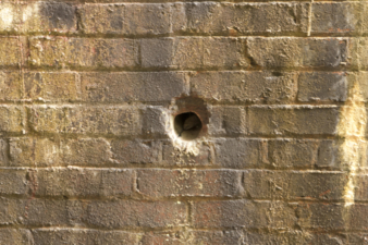 This appeared to be some sort of drainage hole in the wall of the tunnel.