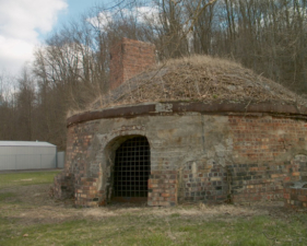 One of the remaining down-draft kilns of the Nelsonville Block Company.