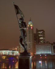 The LeVeque Tower patriot.