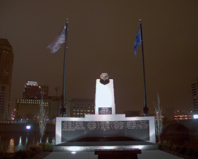 The Columbus Police memorial for fallen officers.