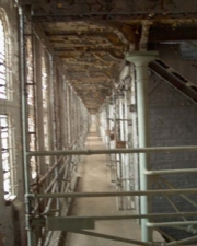 Another view of the west cell block. It was the prison's original cell block.