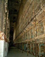 Another view of the east cell block, this time without people standing around.