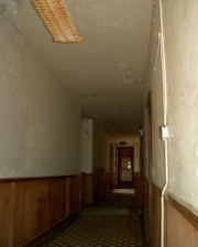 A hallway in the admin building.