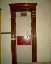 This small elevator was used to transport carts of food and other items.