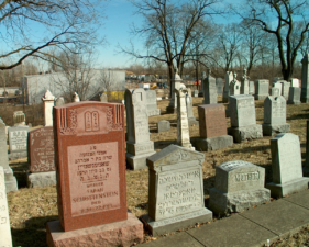The tombstone for Sarah Schottenstein. Born in Poland in 1871, Sarah died on June 22, 1913.
