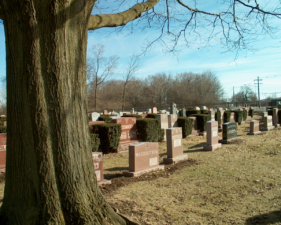 The cemetery seemed very well kept even though it was no longer actively used.