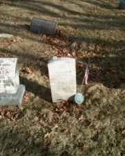 The tombstone for World War I veteran Abraham Zeitsman. He died on October 16, 1978.