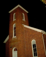 The Otterbein United Methodist Church stood next to the cemetery.