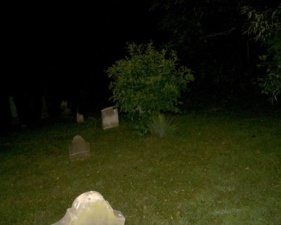 Looking toward the rear of the cemetery.