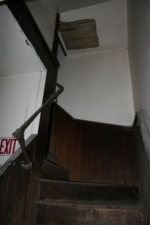 A closer look at the rear stairwell.