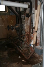 Just a portion of the complex heating pipes that ran throughout the castle.