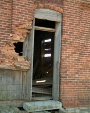 A closer look at the doorway.