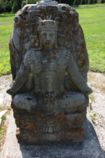 While "Class of 1925" was engraved on one side of the base, this carving was on the other side.
