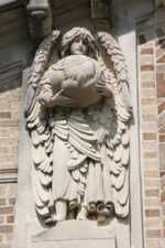 The second angel, on the north side of the observatory's entrance.
