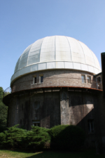 The dome that houses the telescope was massive.