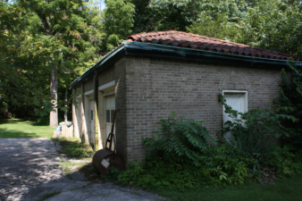 There was a three car garage behind the observatory.