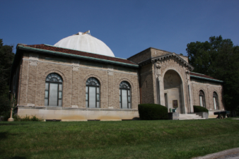 The historic Perkins Observatory is quite an impressive structure.