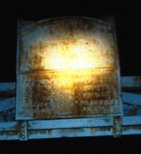 The bridge's dedication plaque was above the roadway. Sadly, the bridge was demolished and replaced in 2011.