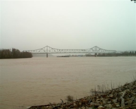 The Silver Bridge Memorial Bridge in Point Pleasant, WV.