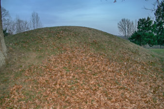 The mound was built by the Adena culture sometime between 800 BC and 200 AD.