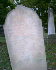 The tombstone of Charles Rarey. Charles was born in Germany in 1744 and died in what would become Groveport on January 3, 1826.