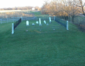 Ray Watkins Cemetery as viewed from Parsons Avenue.