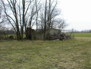 The remains of a cinderblock building. We aren't sure what it was used for.