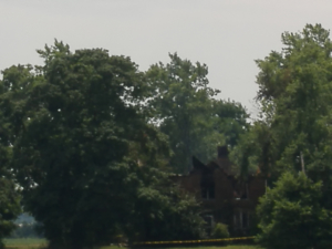 A closer look at the house after the fire. (Photo credit: Mike Long).
