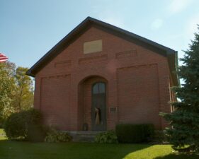 The Scioto Township District No. 2 school was nicely preserved.